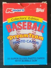 1989 TOPPS KMART DREAM TEAM COMPLETE SET - 33 CARDS