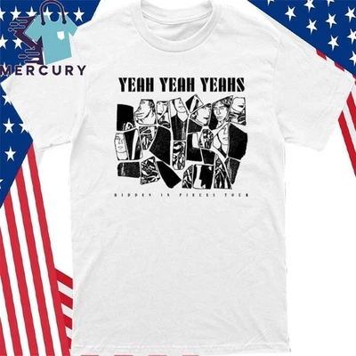 Official Yeah Yeah Yeahs Band Hidden In Pieces Tour 2025 Faces Artwork shirt