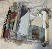 Unique Handmade Vintage Eclectic Junk Journal - One of a Kind