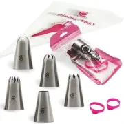 Large Icing Nozzle Set Pattern #111#336#356#1C #8A - Perfect Addition to Icing