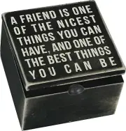 Primitives By Kathy Box Sign - A Friend Is
