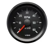 VDO Cockpit International 12V 53mm Tachometer Gauge 0-6000rpm 333 035 017