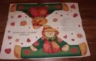 VINTAGE "SCARECROW" DOOR DRAFT STOPPER FABRIC PANEL