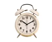 F08 Twin Bell Retro Copper Metal 4" Extra Loud Operated for Bedside Table Vintage Silent Old Fashioned Decorative Desk Clocks