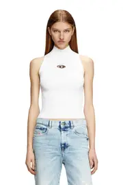 [Diesel] Diesel - Ribbed-knit turtleneck top - Tops - Woman - White S White