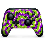 Nintendo Switch Pro Controller Skin Decal Vinyl Wrap - Psychedelic Motion swirl