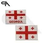 Georgia Flag iron on Embroidered Sew on Patch For Clothes 9x6cm