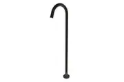Pentro Round Black Stainless Steel Freestanding Bath Spout