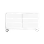 [James Lane] Lola Dresser White - 6 Drawer