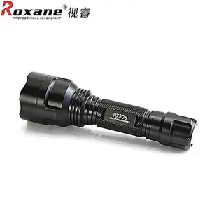 視睿Roxane美國CREE XPG2 R5強光LED手電筒組RX308(戰術攻擊頭;550流明;射程350米;IPX-6防水;5檔)