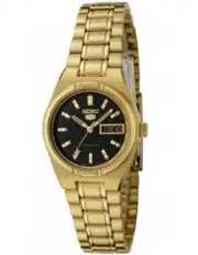 Seiko Women's SYM602K Seiko 5 Automatic Gold Plated Stainless Steel Watch LADIES