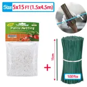 Garden Climbing Net Trellis Netting Heavy-Duty Plant Support Stand for Flowers V