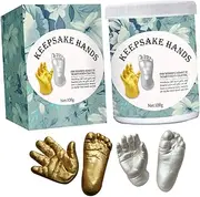Totority 1 Set Newborn Hand Casting Kit Keepsake Molding Tool for Footprints and Handprints Safe Easy DIY Art for Showers Birthdays Special Occasions