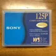 SONY DATA Cardridge Tape 4mm 12GB 125m 410 feet DGD125P Computer Grade