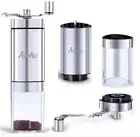 Manual Coffee Grinder Ceramic Burr Mill 304 Grade Stainless Steel Hand Operated