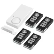 Home Door Window Magnetic Sensor Protective Security Alarm w/ 4 Remote Control
