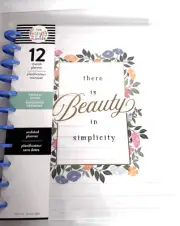 Happy Planner Undated 12 Month Big “Beauty In Simplicity” Vertical Layout 8.5x11