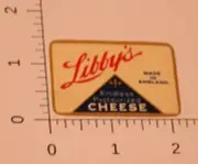 Vintage Libby's Rindless Pasteurized Cheese Label Made In England