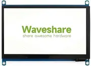 [Latest Version] Waveshare Display 7inch Capacitive Touch Screen Without Back Case LCD Monitor Compatible with RPi 400 4 3 Model B Supports All Versions of Raspberry Pi Windows with HDMI/VGA Port