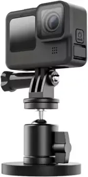 Magnetic Camera Mount for GoPro Hero 12/11, AKASO, DJI Action 4/3, with Rotation