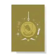 Harry Potter Hufflepuff Christmas Greetings Card