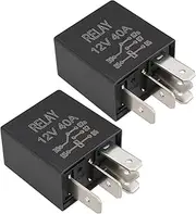 Be In Your Mind 2Pcs Micro Relay 5 Contacts Changeover CO 12V 15A 25A 40A Vehicle with Diode Relay Switch 5Pin Automotive Power Relay 95225-2D000,25422819, 6555HJ