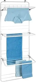 WENKO 63010100 Over The Door Laundry Dryer - Clothes Stand for Hanging up, Powder-Coated Metal, 51 x 142 x 41 cm, White