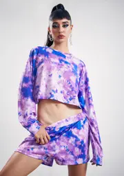 [Club Exx] Femme Magic Tie Dye Shorts Set