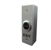 Touch Free Sensor Exit Button Aluminium Slimline LED Indicator Surface Mount