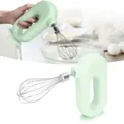 (Green)Adjustment Electric Eggbeater Handheld Milk Frother For Home Kitchen