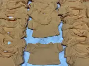 Large Lot 50 Solid Mustard Yellow Teddy Bear Doll T-shirt Blank 10" Chest New