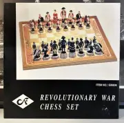 Vtg Chess Set Revolutionary War USA vs UK C&F Canada Rare New In Box