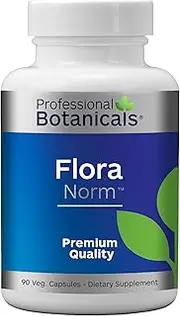 Professional Botanicals Flora Norm - 12-Strain Potent Vegan Probiotic Mix (10 Billion CFU/gm.) Supports Digestive and Immune Health 90 Vegetarian Capsules