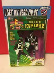 Karate Action Power Rangers Black Ranger Zack MMPR 8” Deluxe Figure Bandai