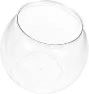 Plastic Bubble Bowl Plastic Fish Bowl Small Goldfish Tank Clear Terrarium Globe Flower Vase Planter Container Tabletop Bubble Ball Vase for Betta Fish Round Vase