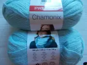 Premier Chamonix mohair blend yarn, Ice Blue, lot of 2 (380 yds each)