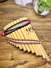 Handmade Peruvian Curve Chill Pan Flute 13 Pipes (Left Handed) Native Gift