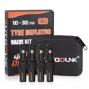 Adjustable Auto-Stop Tire Deflator Valve Kit, 10-30 PSI Air Down Tool Offroad...