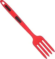 HOLIDYOYO Ergonomic Silicone Cooking Fork Large Multi-Function Noodle Fork for Kitchen