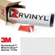 3M 7125 Scotchcal Matte White 20 Vinyl Film Sign Craft Hobby Decal Sheet Roll