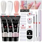 Extend Mold Kit Long Lasting Nail Builder Glue Soak Off UV Nail Extension Gel