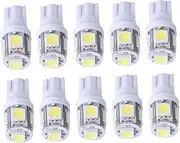 HOODANCOS 10PCS LED Car Bulbs Error Side Light White for License Plate Map Trunk Backup Light Fit for Cars Motorbikes