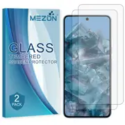 [2 Pack] Google Pixel 8 Pro (6.7”) Tempered Glass Crystal Clear Premium 9H HD Screen Protector by MEZON – Case Friendly, Shock Absorption (Pixel 8 Pro, 9H) – FREE EXPRESS