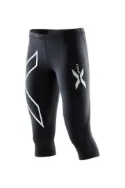 BARGAIN || 2XU Womens Compression 3/4 Tights ( Black / Silver )