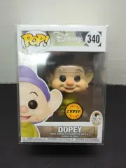 New Funko Pop Disney's Dopey 340 Chase Limited Edition Vaulted Protector