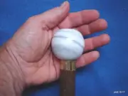 ONYX MARBLE SWIRL gear knob TULIP CANE/walking stick