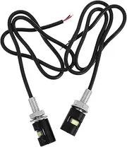DONFAMDS 2 Pcs Motorcycle LED License Plate Lamp Assembly for Car Truck Atv Rv Boat Energy Efficient Long Lifespan Fit