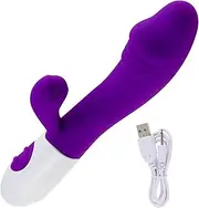 Vibrator Strong G Spot Dildo Rabbit Vibrator Soft Silicagel Rechargeable Vagina Clitoris Adult Sex Toy For Woman masturbate