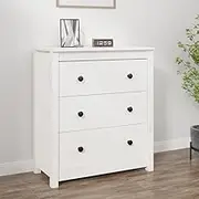 Dining Storage Sideboard White 70x35x80 cm Solid Wood Pine