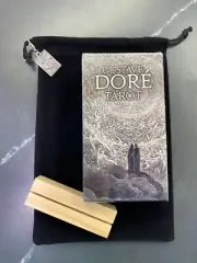 Gustave Dore Tarot Set :78-Card Deck w Guidebook - Bag - Charm - Stand BRAND NEW